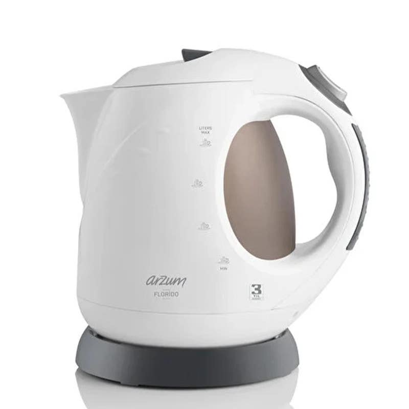 Arzum Kettle, 2 Liters, 2000 Watts, AR3014-Florido- White Grey