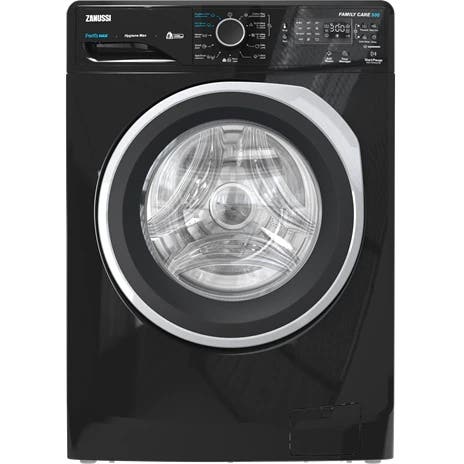 Zanussi ZWF8240BX5 Perlamax Front Loading Full Automatic Washing Machine, 8 kg - Black