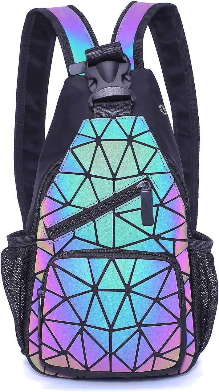 Suuran Geometric Luminous Backpack - Multicolor