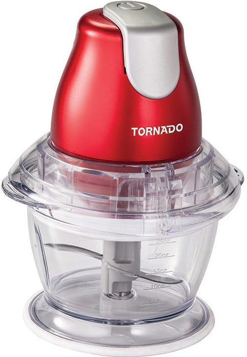 Tornado CH-400MR Chopper, 400 Watt, 1 Liter - Red