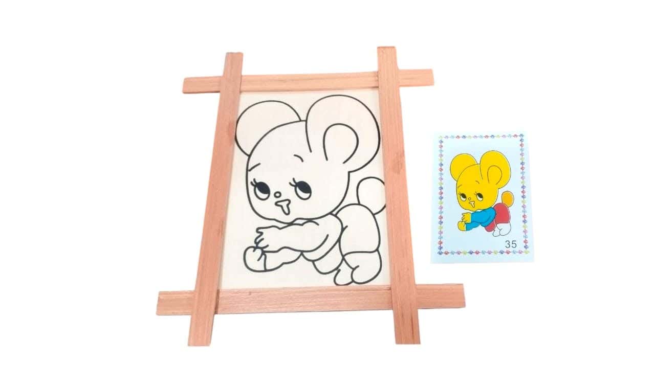 Alsafwa W50-67-2 Dog Coloring Toy for Unisex Children - Multicolor