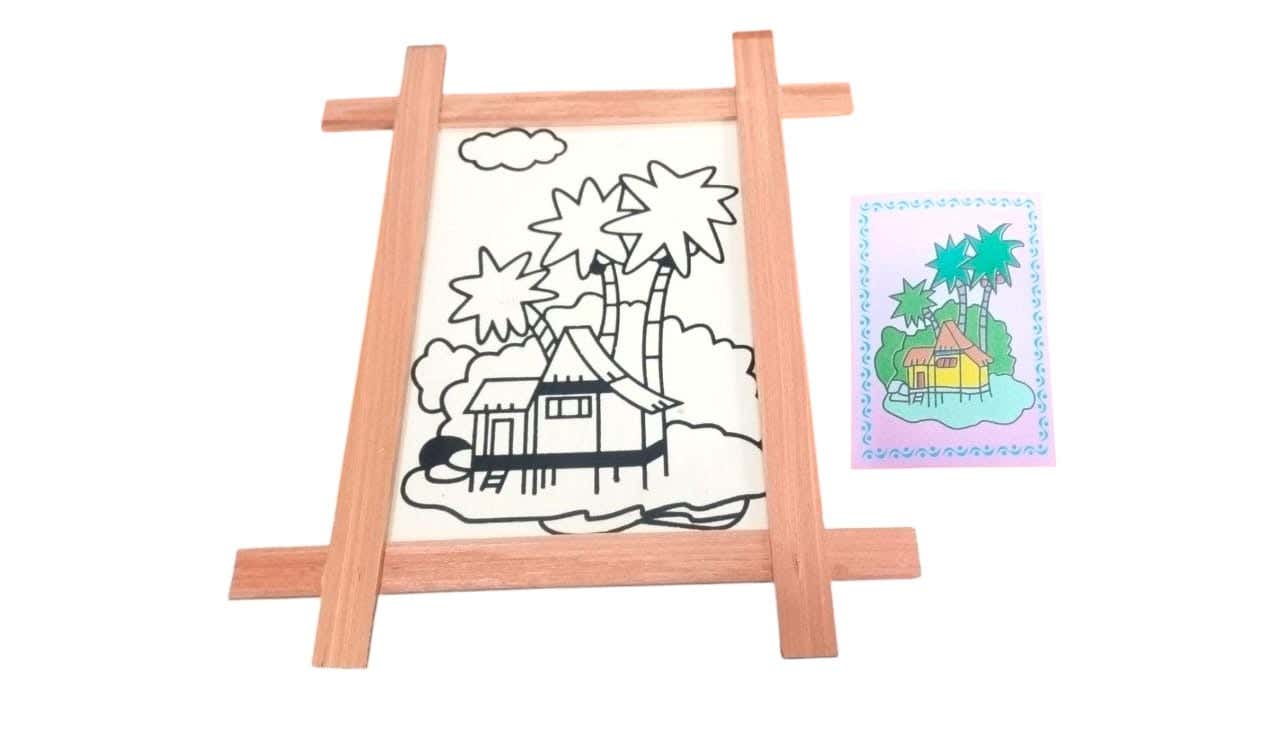 Alsafwa W50-67-3 House Coloring Toy for Unisex Children - Multicolor