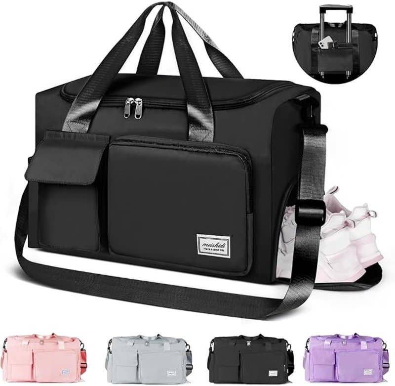 CS COSDDI Waterproof Shoulder Duffel Bag - Black