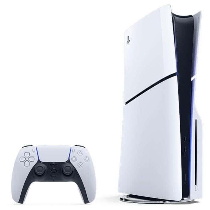 Sony PlayStation 5, 1TB SSD, 1 Controller, 4K 120Hz Support, Slim Edition - White