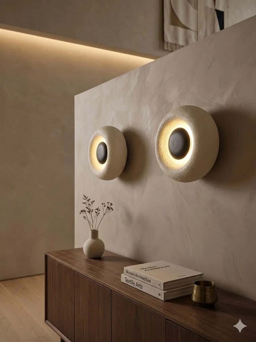 Joky Fiberglass Wall Lamp, 25 cm - Off White