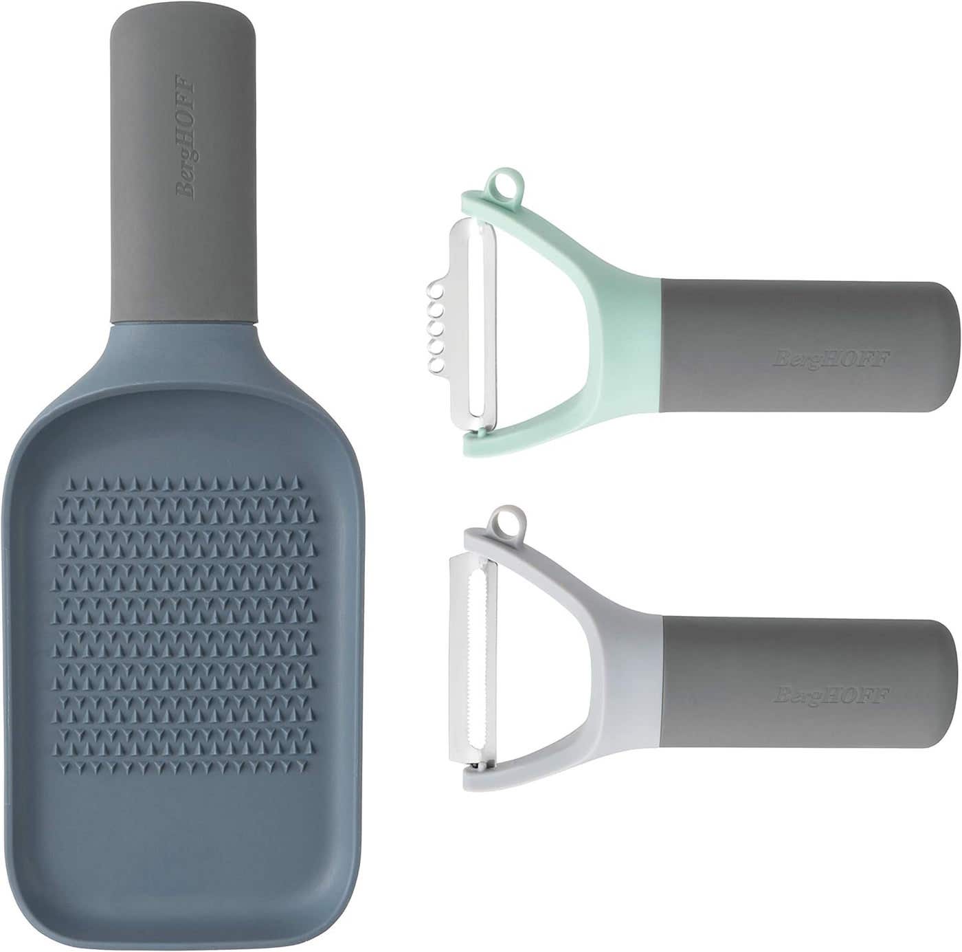 Berghoff Leo Peeler and Grater Set , 3 Pieces - Grey