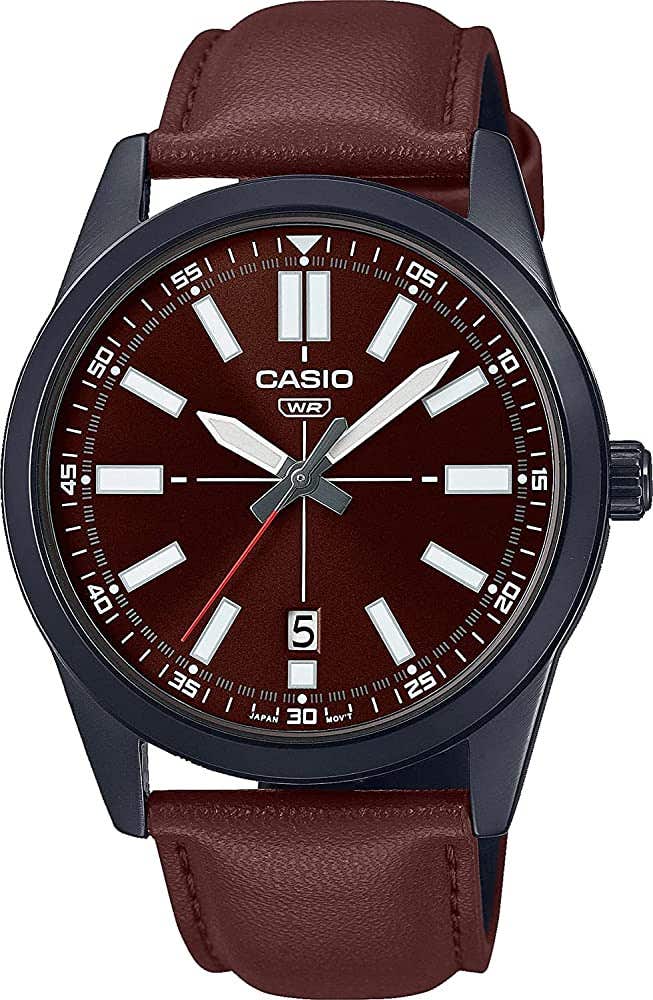 Casio MTP-VD02BL-5EUDF Analog Watch for Men - Brown