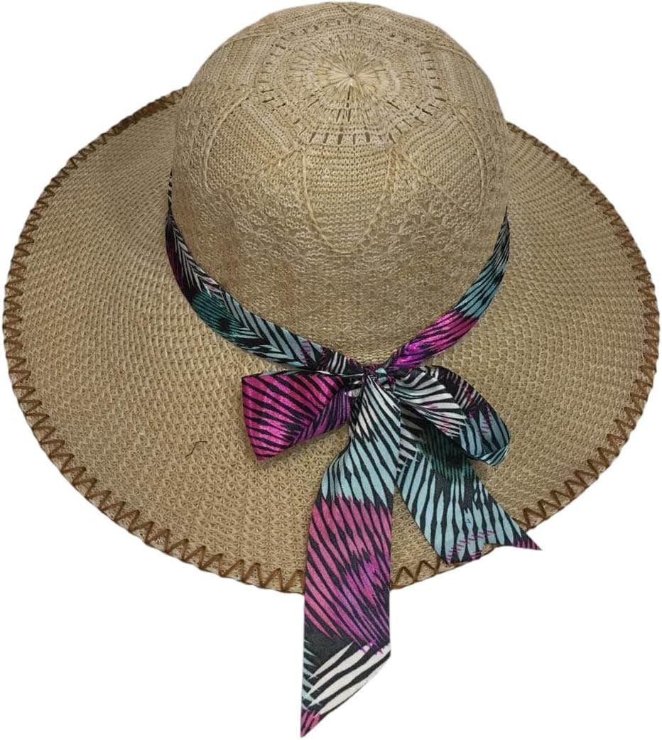 Beach Design Polyester Cap, One Size - Beige