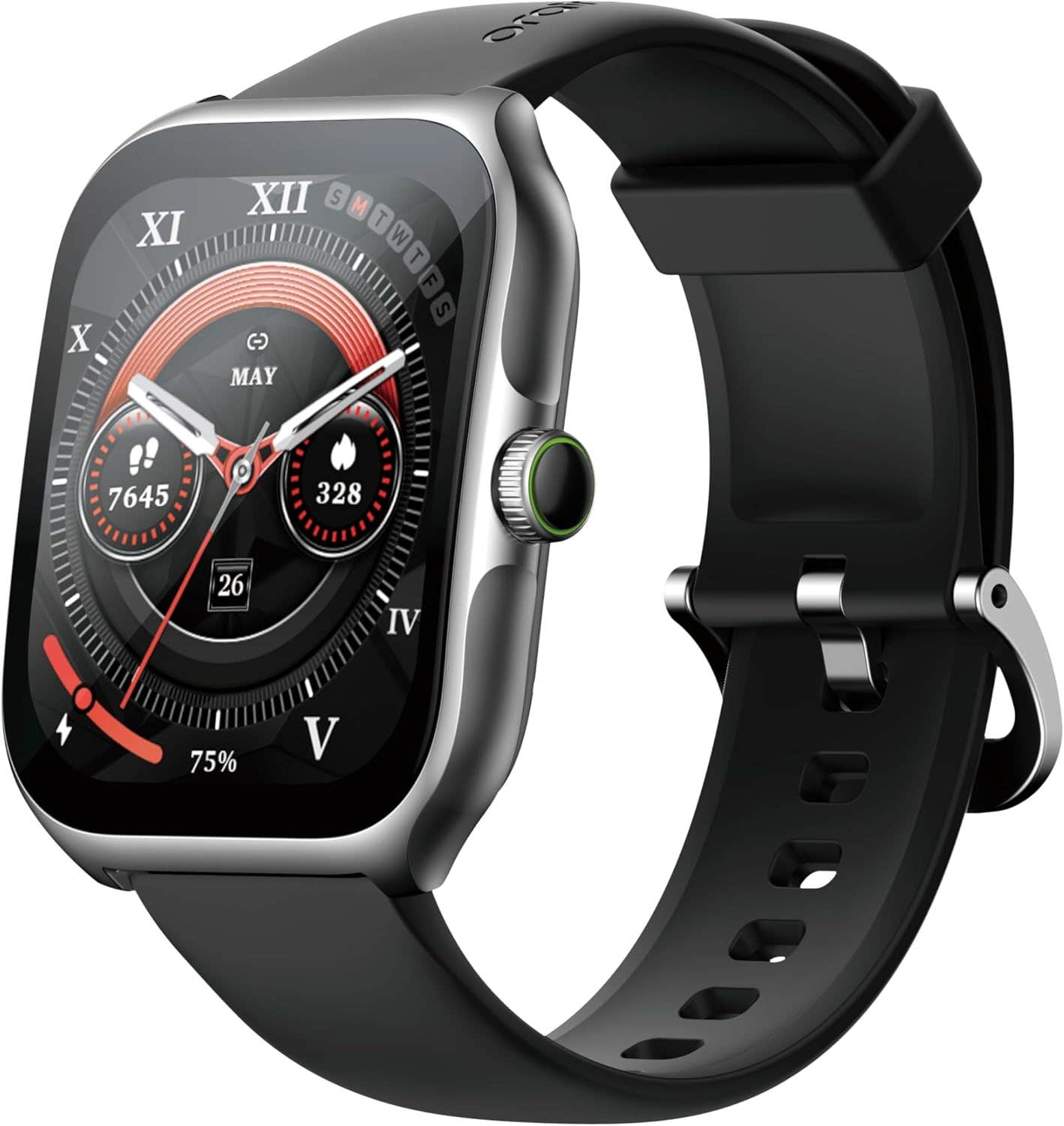 Oraimo Nova AM Smart Watch, 2.01 Inch,  OSW-812 - Light Chrome