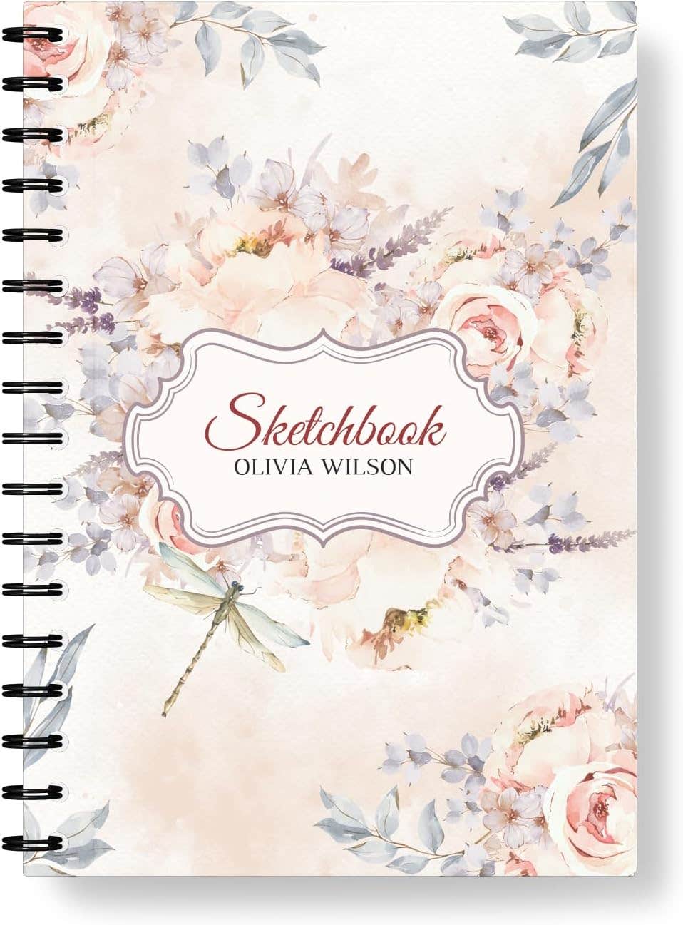 Printed Design Paper Wire Notebook, 15 X 21cm - Multicolor