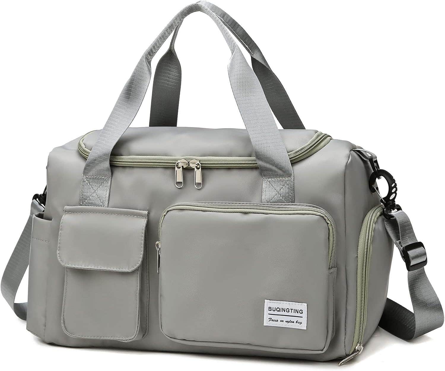 BASICPOWER Waterproof Travel Duffel Bag with Shoe Compartment, 35L