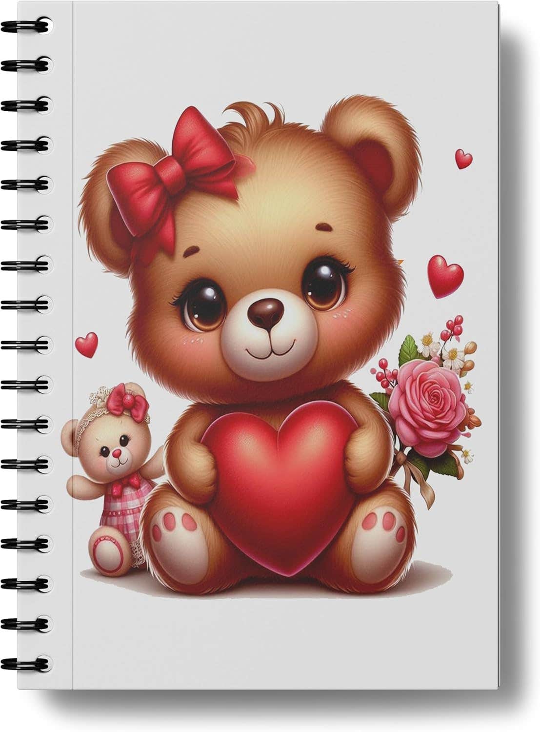 Printed Design Paper Wire Notebook, 29.7 X 21cm - Multicolor