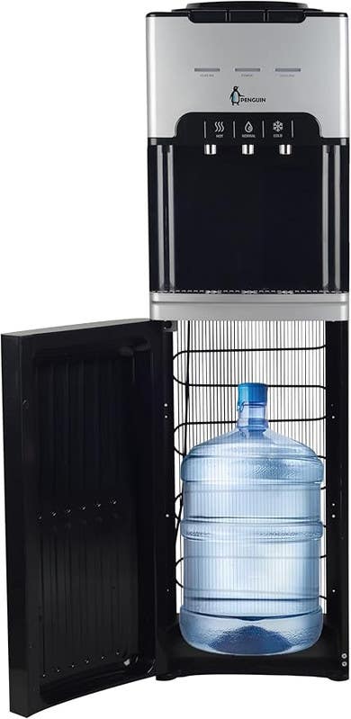 Penguin Water Dispenser, Cold/Hot/Cool, PD002 - Black Silver
