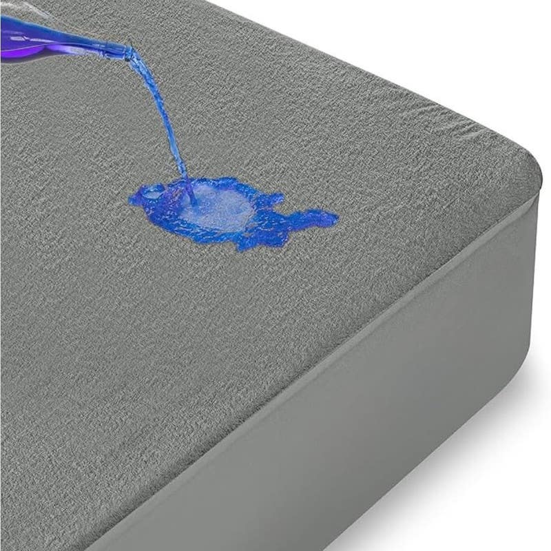 Waterproof Mattress Protector - Grey