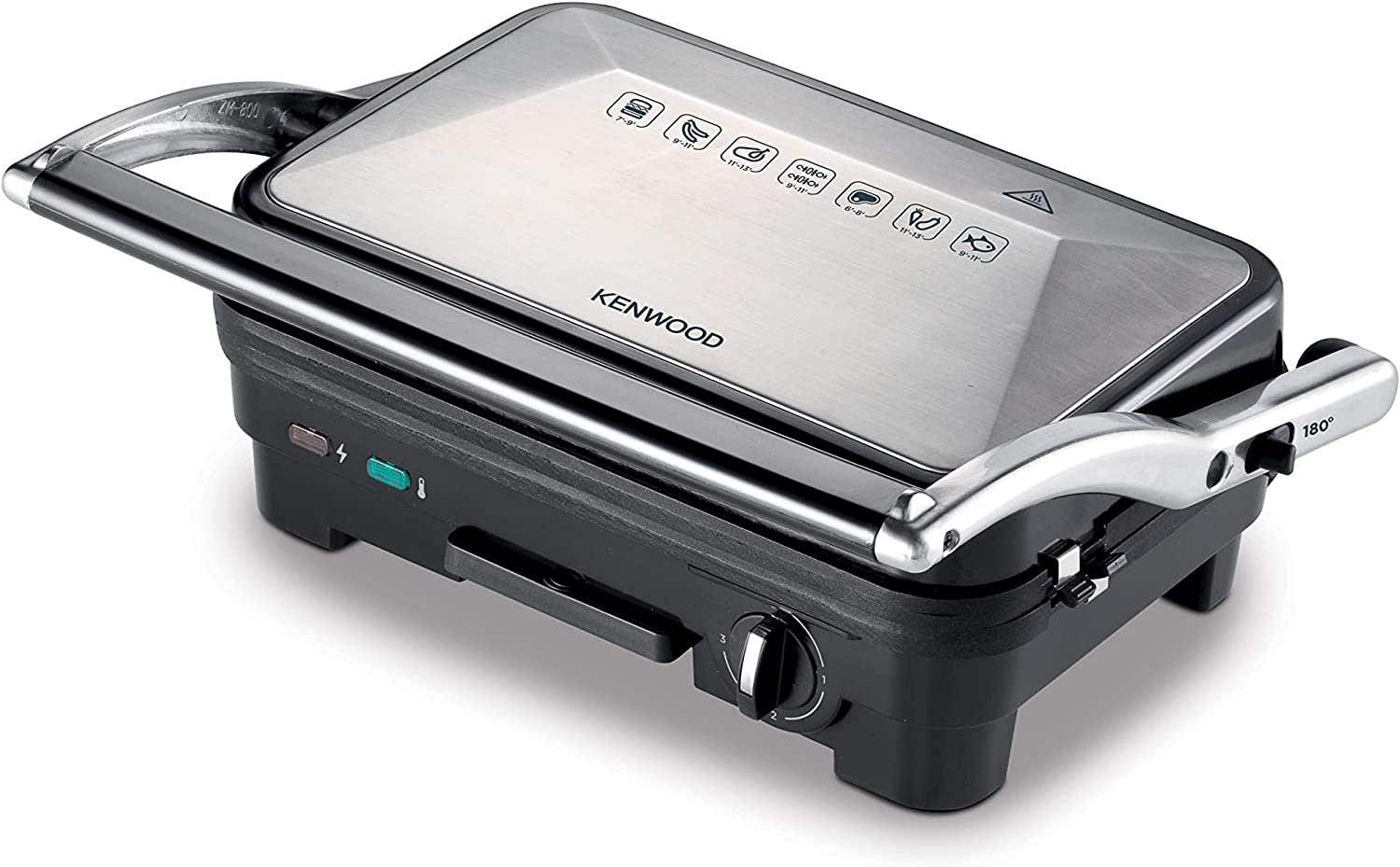 Kenwood HGM50 Electric Health Grill, 1800 Watt - Black Silver