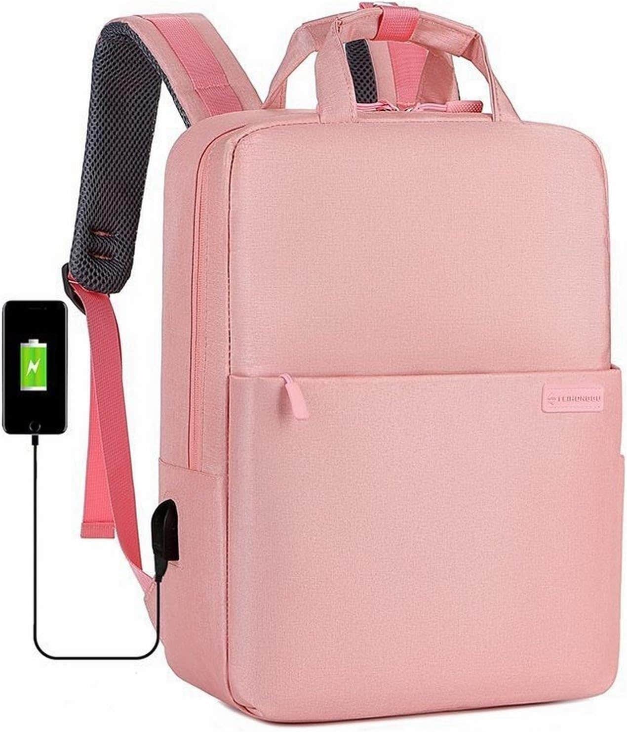 Lobin Lightweight Polyester Work Backpack, Large - Pink