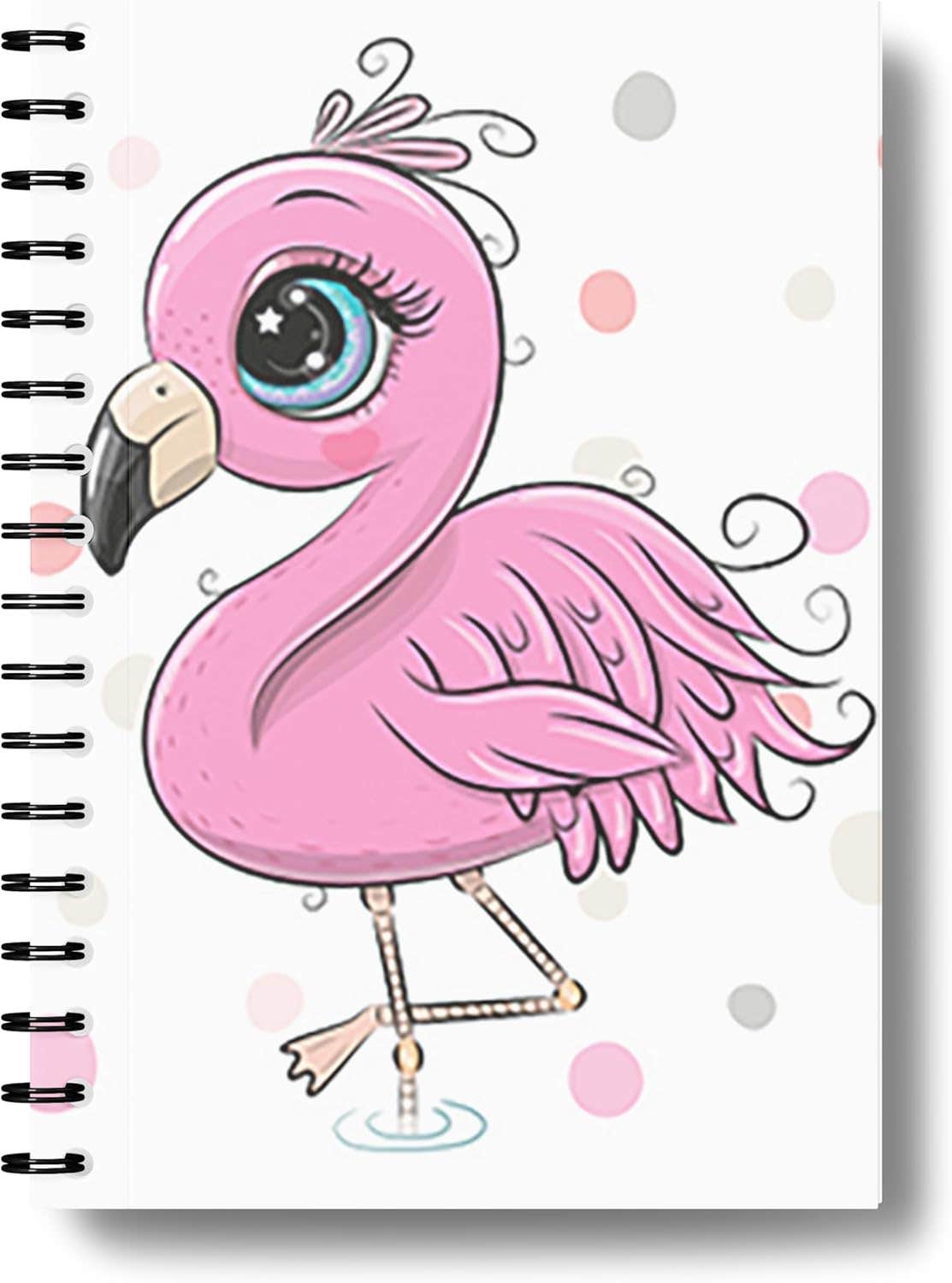 Printed Design Paper Wire Notebook, 29.7 X 21cm - Multicolor