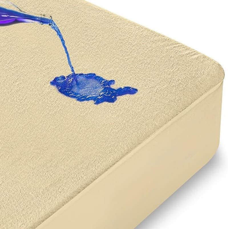 Waterproof Mattress Protector - Beige