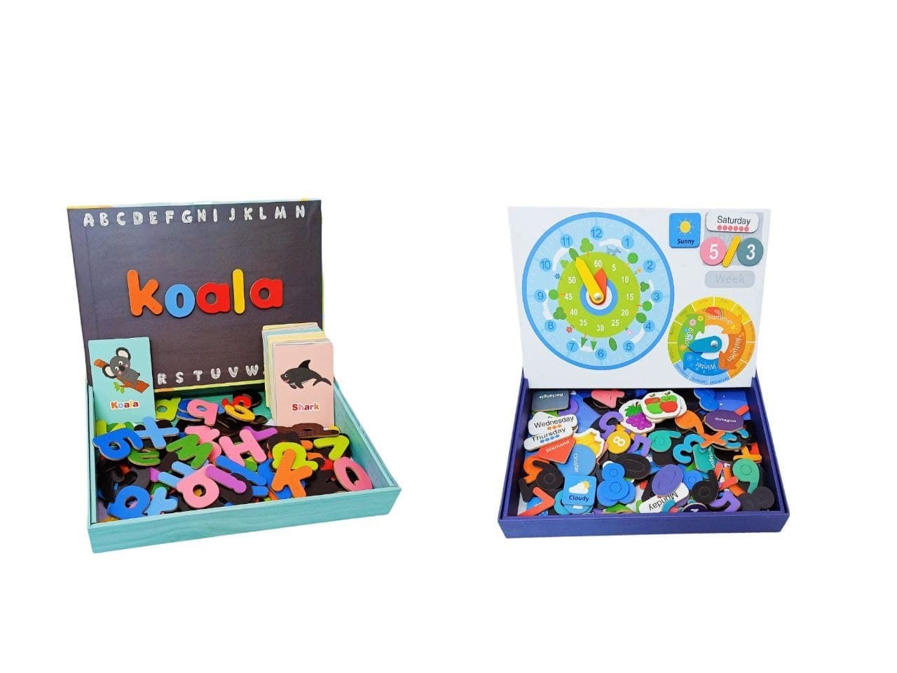 Alsafwa w53-42 Magnetic Words Or Math Operations Board Toy for Unisex Children - Multicolor