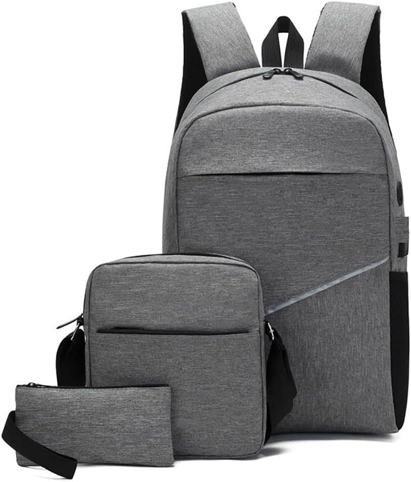 Fantercy Waterproof Travel Laptop Backpack, 16 Inch, 3 Pieces - Grey