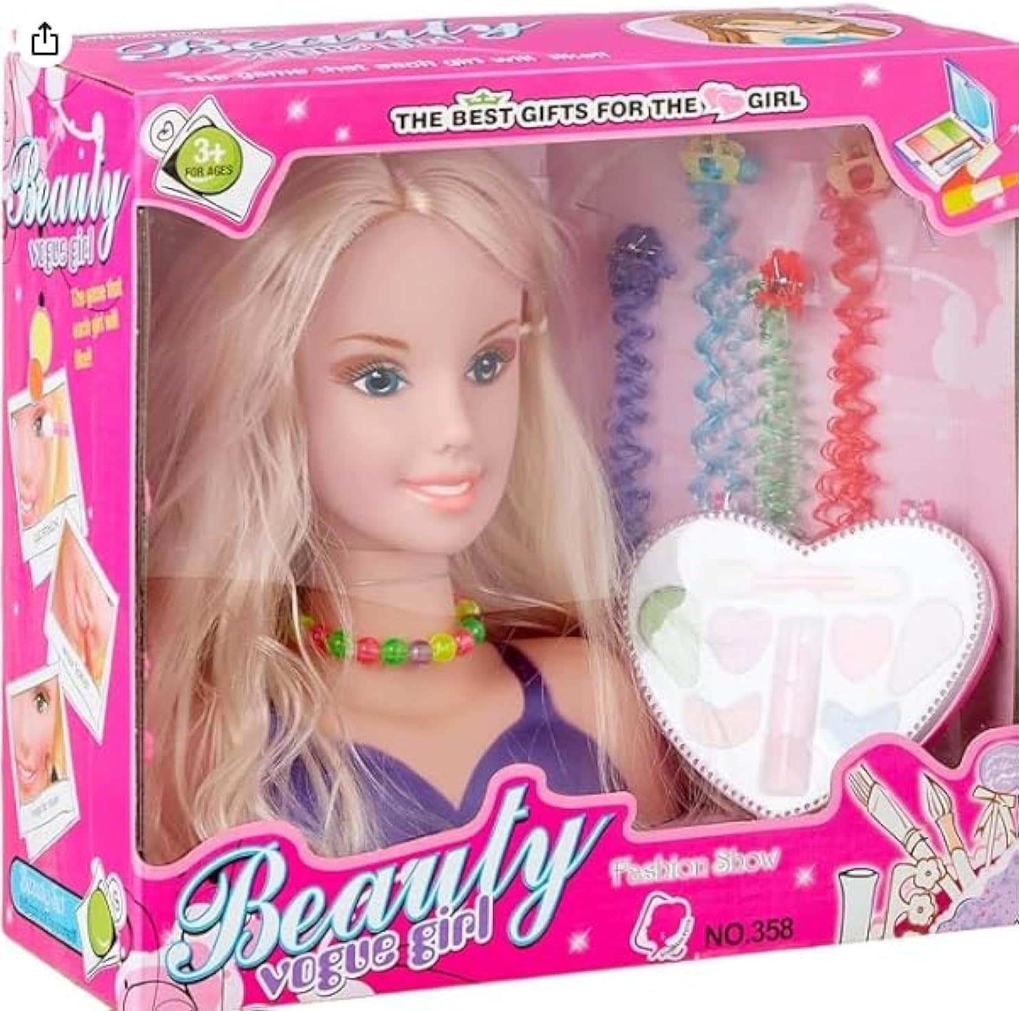Genric Barbie's Head - Multicolor