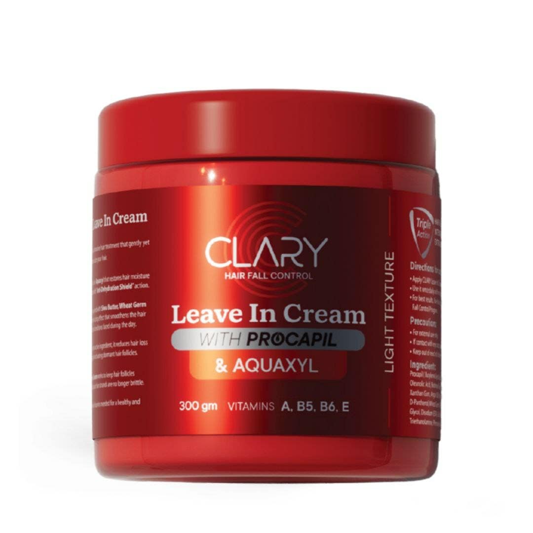 Clary Anti-Hair Fall Leave-In Cream with Procapil Aquaxyl and Vitamins - 300 g