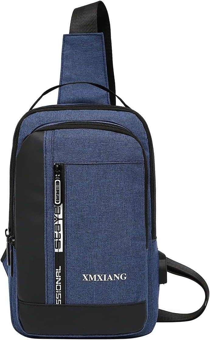 Xmxiang USB Charging Port Sling Bag, One Size