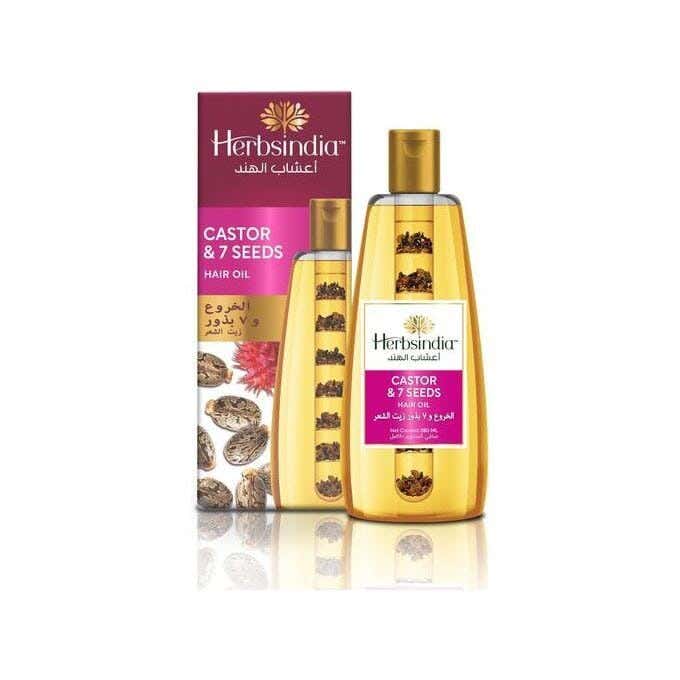 Herbs India Casror And 7 Herbal Seeds Hair Oil.280Ml.