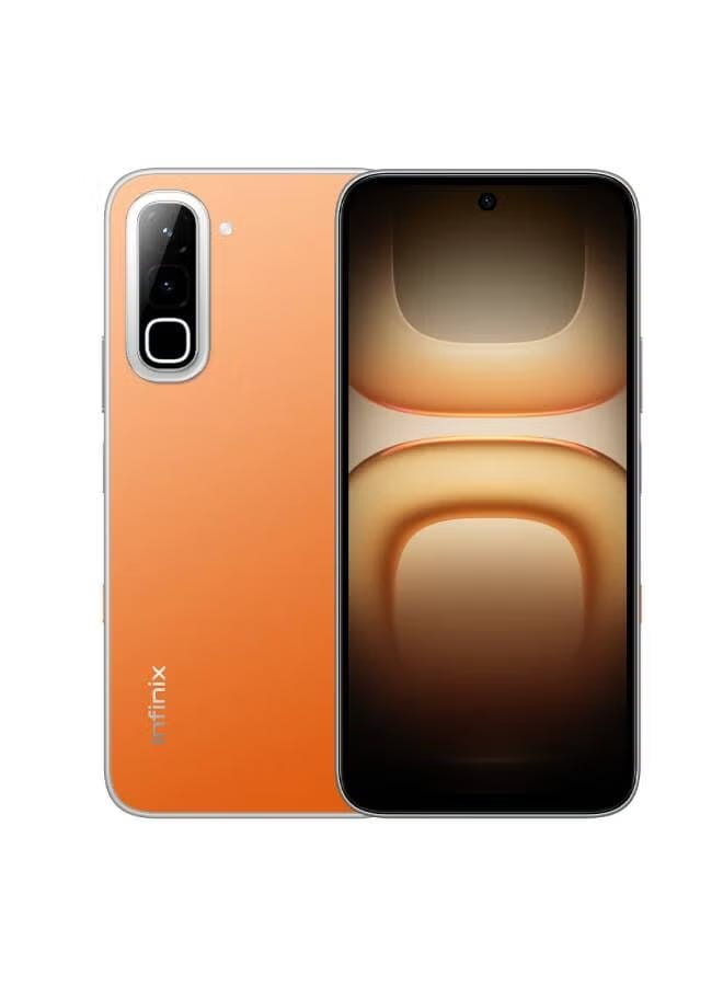 Infinix Hot 70 Smart Mobile Phone, 128GB, 6GB RAM, 4G Network - Orange