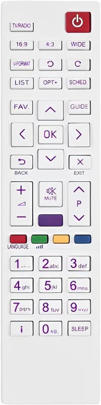 Remote Control, Compatible With bes890 - White