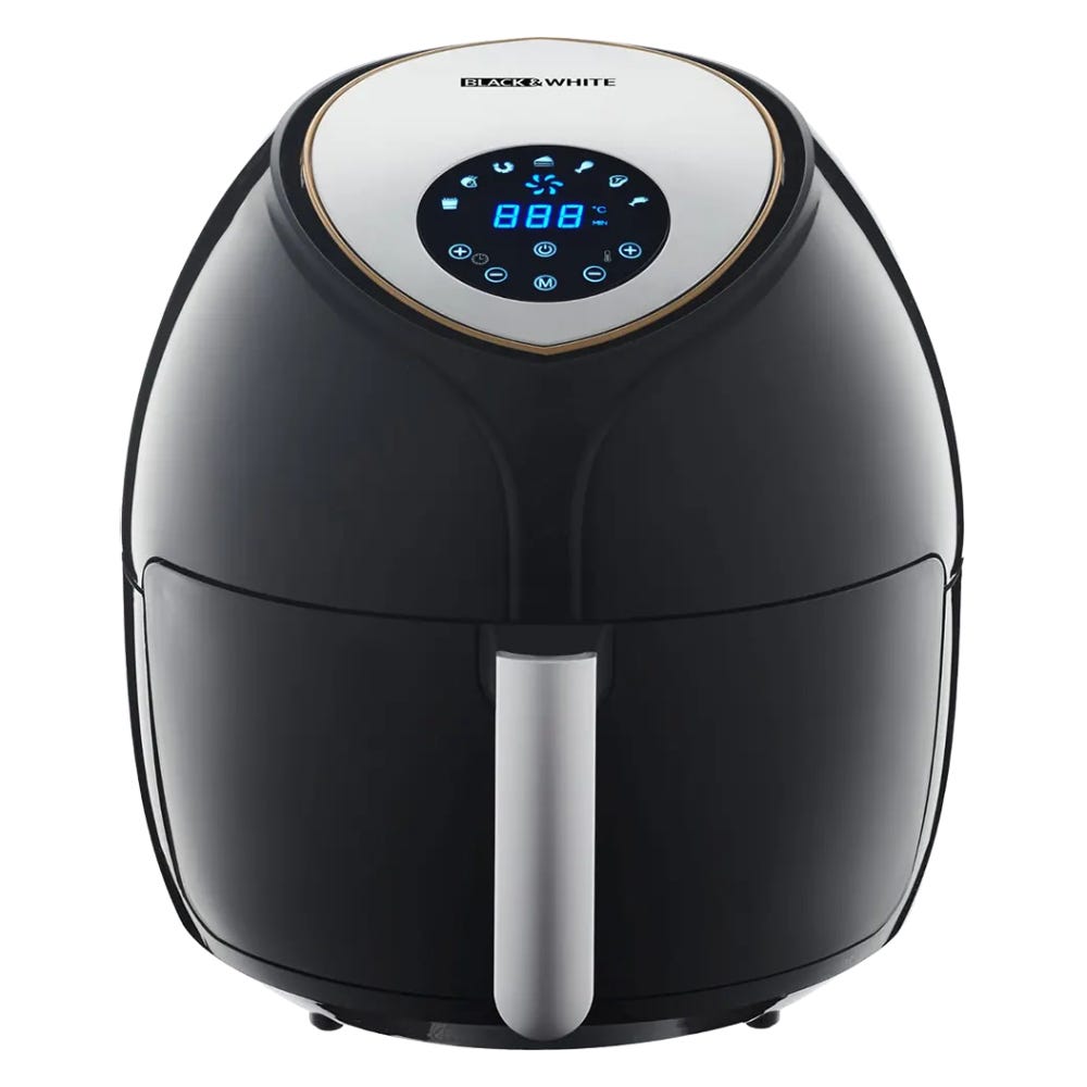 Black & White AF120RD Oil-Free Fryer, 12 Liters, 2000 Watts, Digital - Black