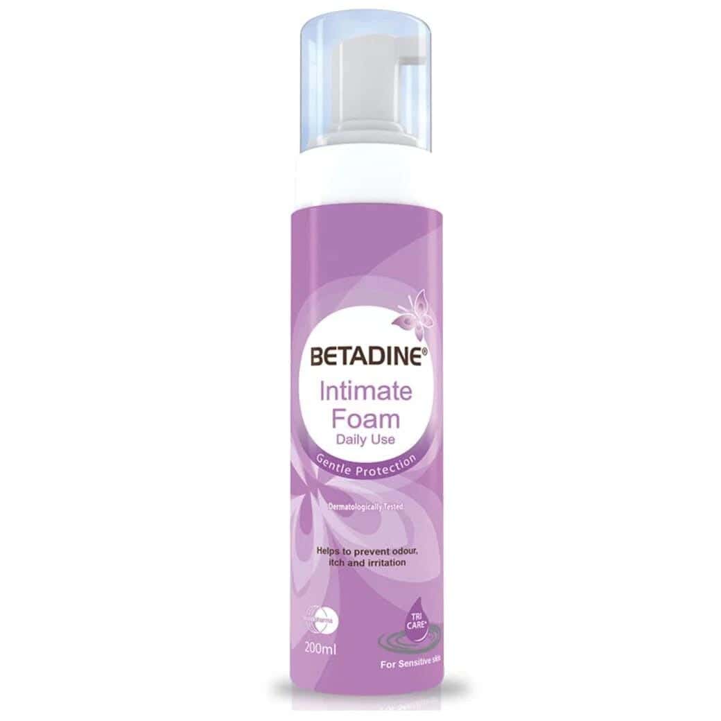 Betadine Sensitive Skin Moisturizing Foam, For Women, 200 Ml