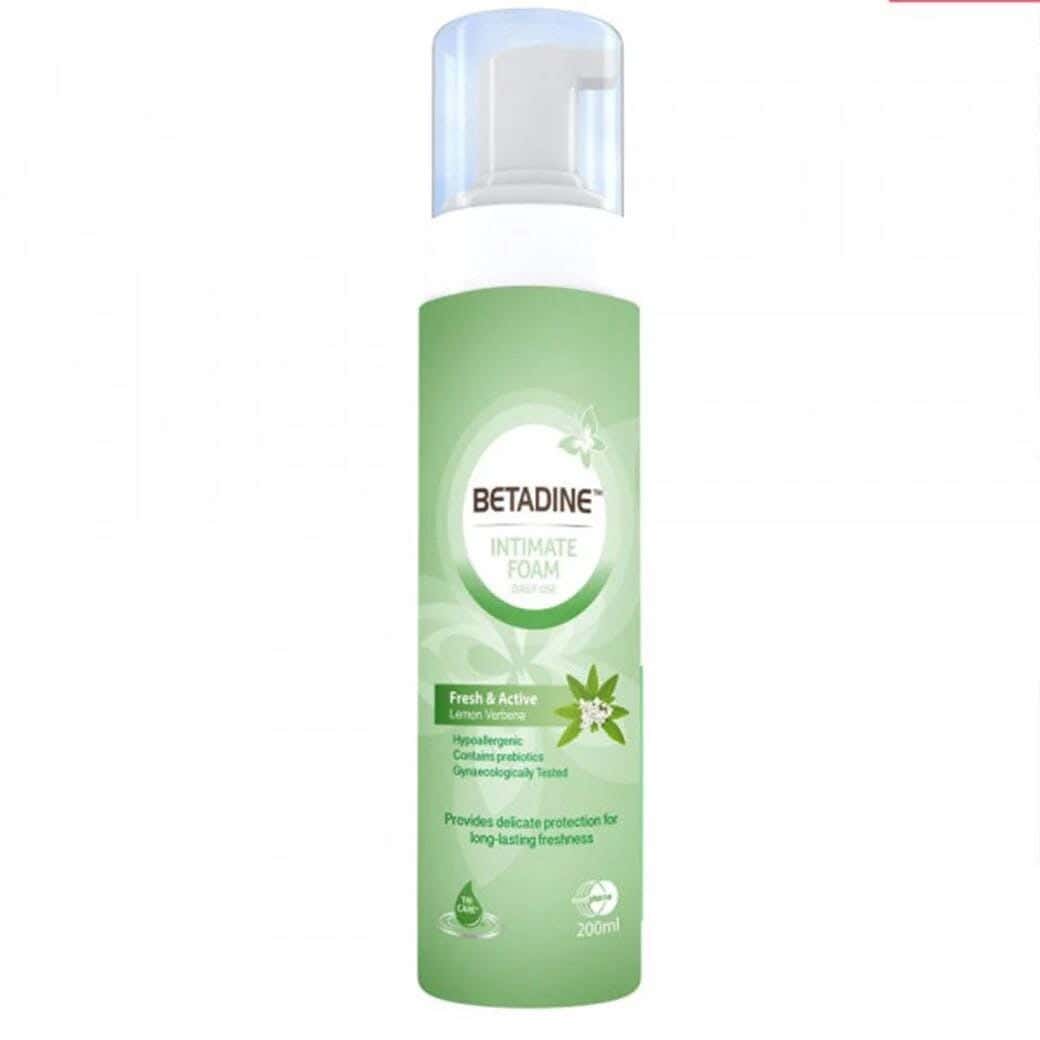 Betadine Women'S Washing Foam, Fresh And Effective, Lemon Scent, 200Ml