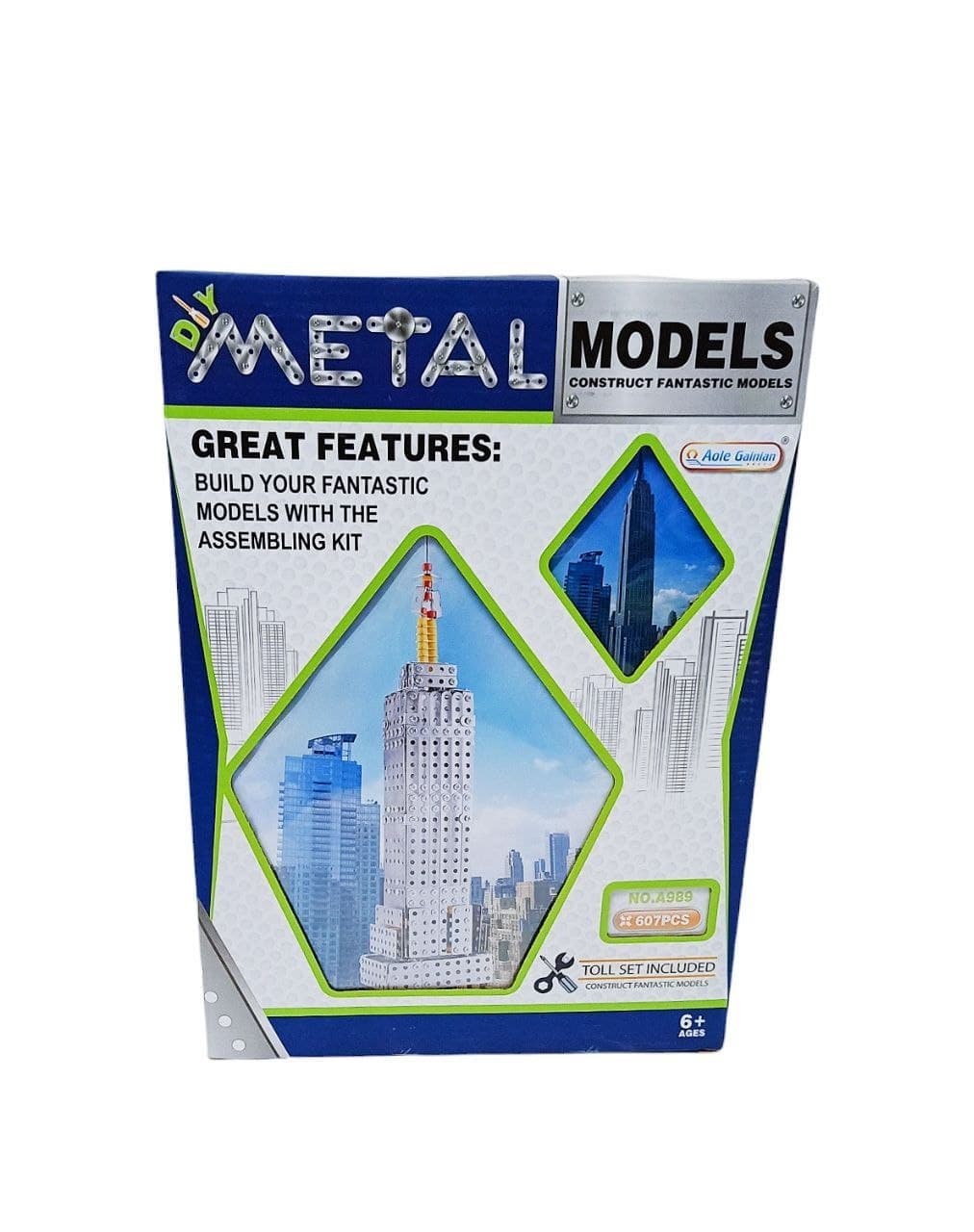 Alsafwa W56-23 Metal Model Building Kit for Unisex Children, 607 Pieces - Multicolor