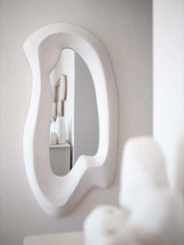 Joky Fiberglass Lighted Mirror, 100×50 cm - White