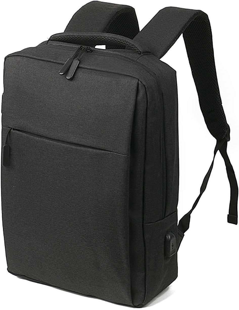 Xqoops USB Charging Port Travel Laptop Backpack, 15 Inch - Black