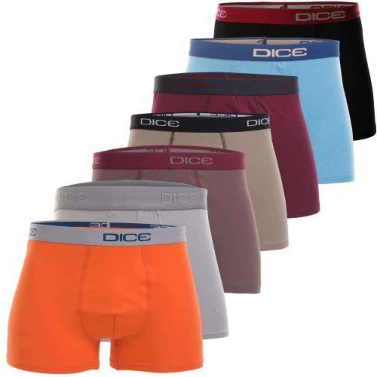 Dice Men's Underwear Set, Fabric, 7 Pieces, M - Multicolor