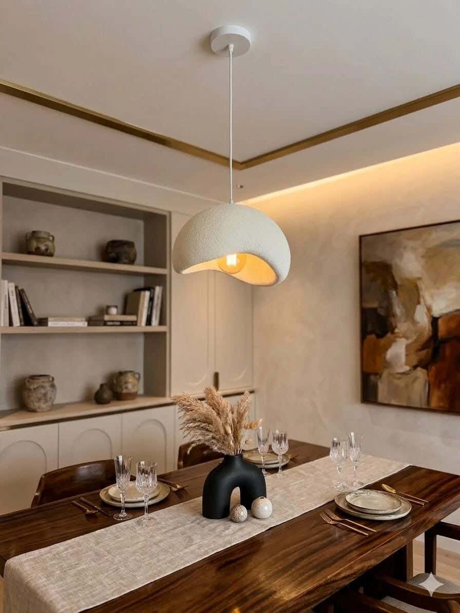 Joky Fiberglass Ceiling Chandelier, 20 cm - Off White