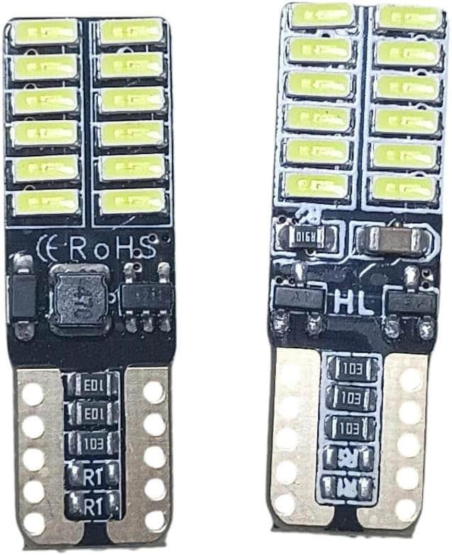 24 LED Car Interior Light, 2 Pieces - Multicolor