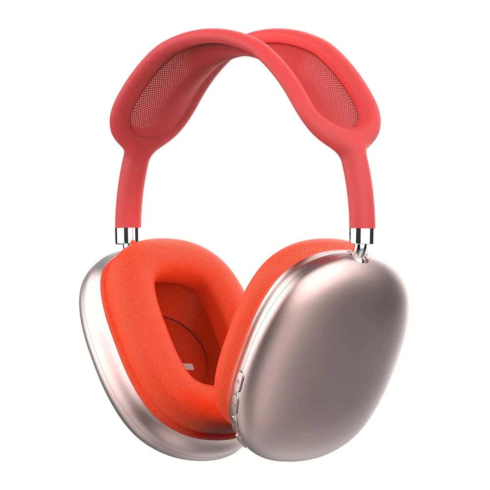 Wireless Headphones, With Bluetooth,For All Phone Types - Red
