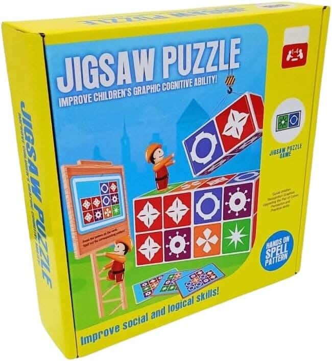 Alsafwa W37-139 Puzzle Shapes, 60 Cards - Multicolor