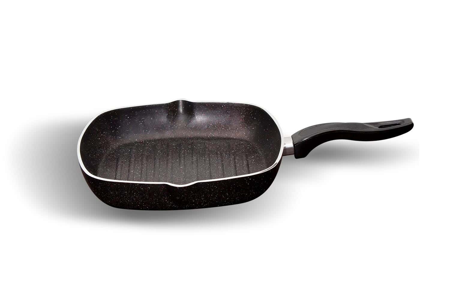 Granite grill, 28 cm - Black