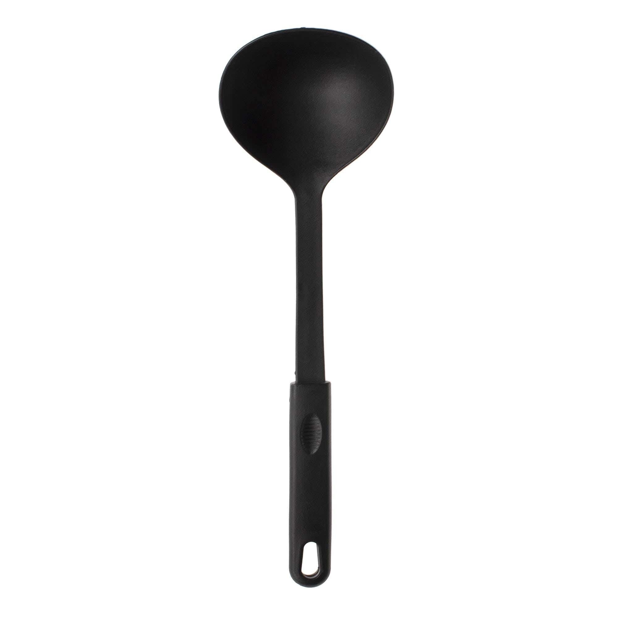 Nylon serving spoon - black