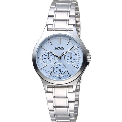 Casio LTP-V300D-2AUDF Analog Watch for Women, Stainless Steel Band - Silver