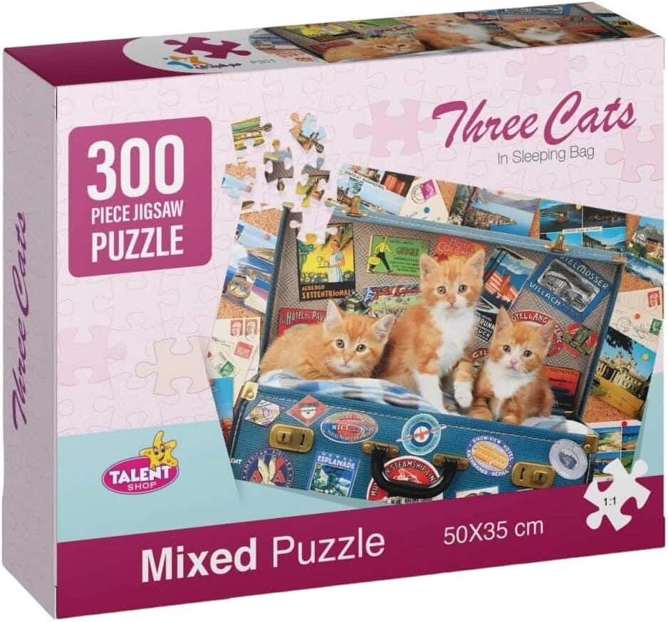 Talent Shop R45-2-9 Cute Cats Puzzle, 50x36cm, 300 Pieces - Multicolor