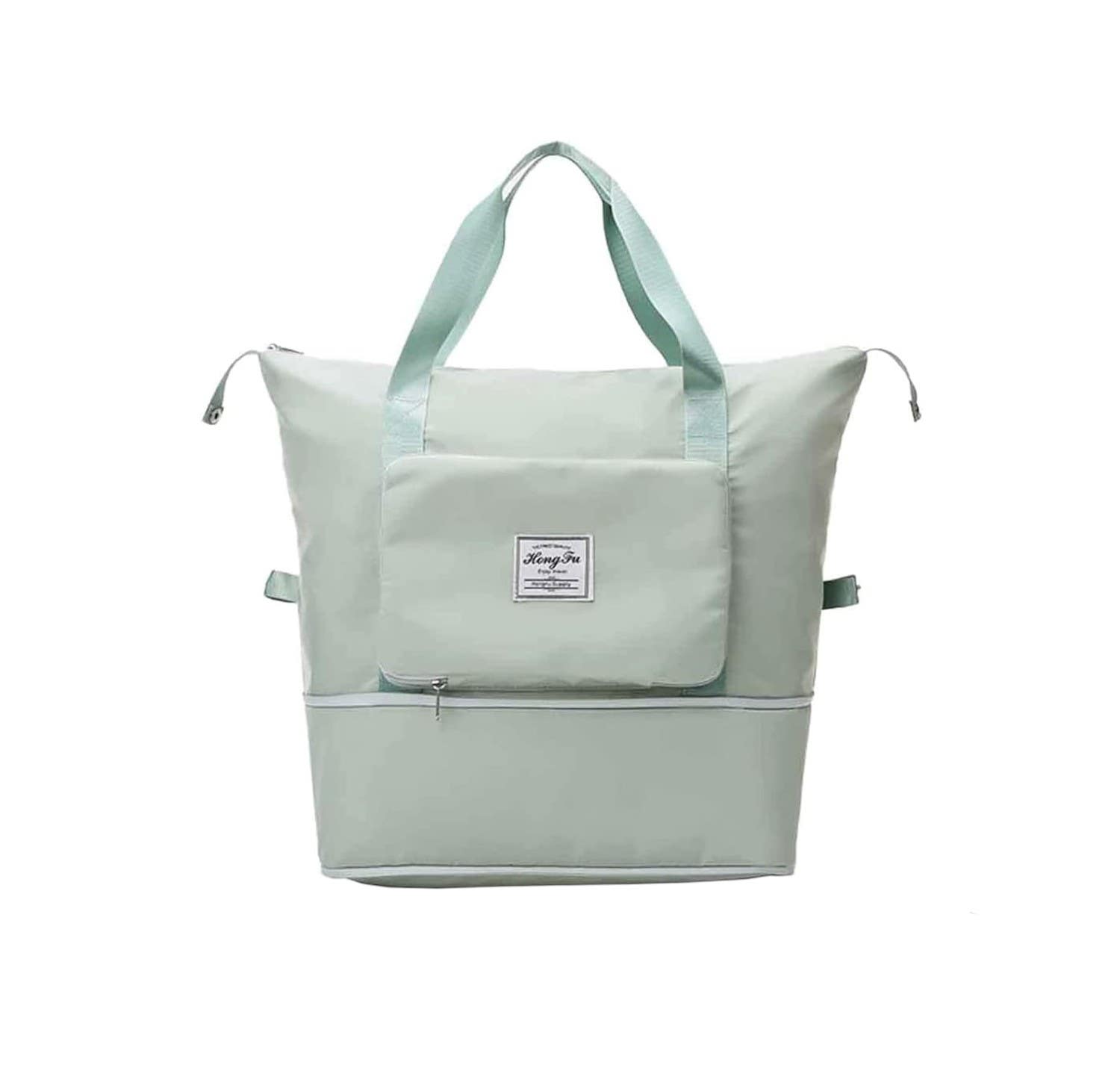 Zhihetos Lightweight Oxford Fabric Travel Duffel Bag, 20L-35L - Green