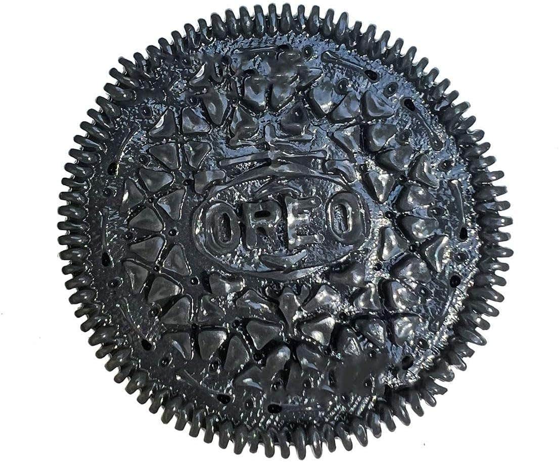 Fashion Mania Decompression Design Silicone Squishy Olio Cookie Toy - Black