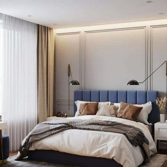 Counter Wood Step Bed, 122x180x200 cm - Navy