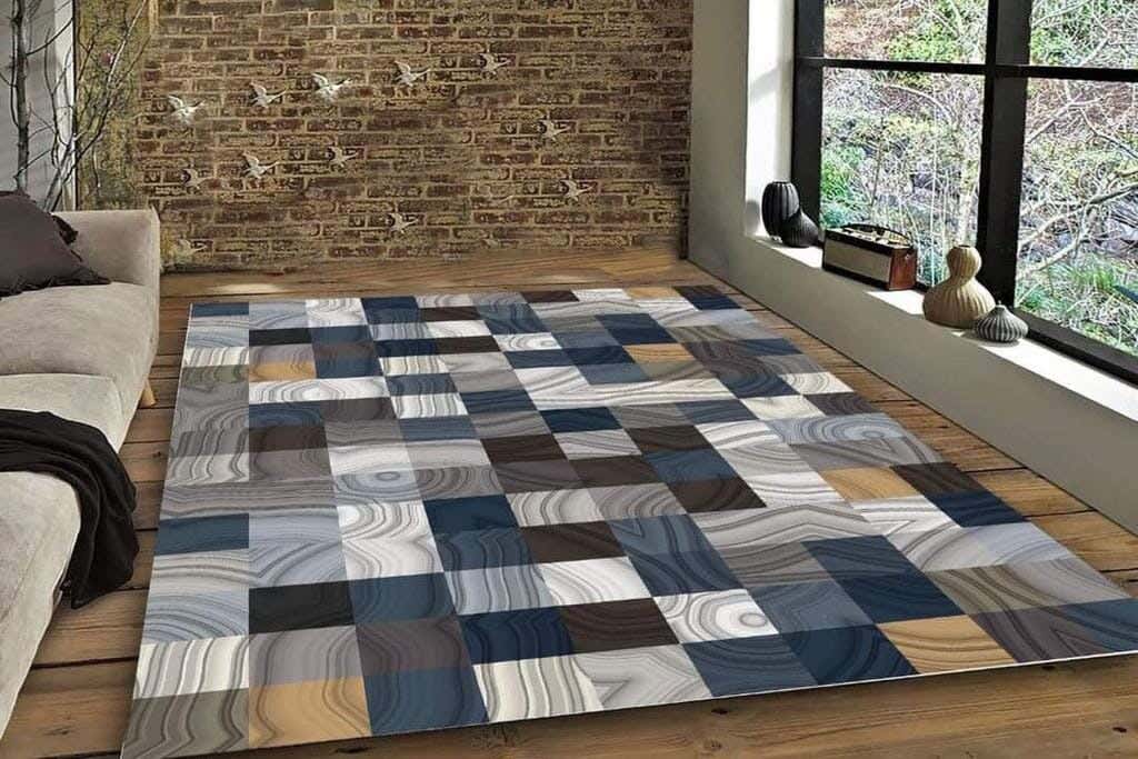 Mat Cover with Anti-slip Dotted Back - 200 × 300 cm - Multicolor
