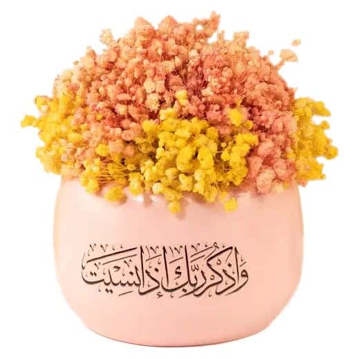 Pottery Flowers Pot, 10×14 cm - Pink